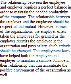 Impact of Employment Laws