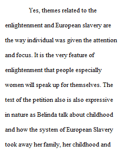 Slavery Petition Assignment
