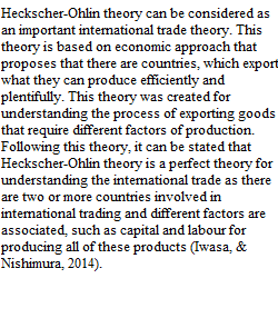 International trade theory