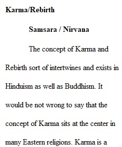 Week 3 Assignment Buddhist and Hindu Beliefs Comparison Essay