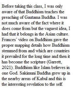 Reflection> Buddhism Basics