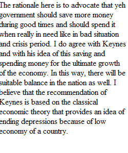 Keynes Assignment