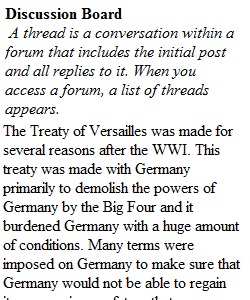 Session 7 The Treaty of Versailles
