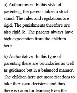 Week 1 Discussion Family Parenting Styles