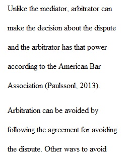 Arbitration