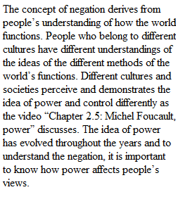 M4 Critical Reflection/Response: Defining by Negation